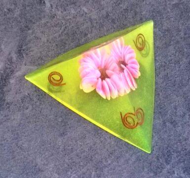 Orgonitová pyramida - harmonie 8,6 x 4,6 cm (PP86)