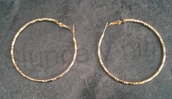 Kruhové náušnice kruhy zdobené (BB510)