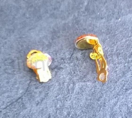 Náušnice klipsy s dračím vzorem měnicí 1,8 x 1,1 cm (BB534)