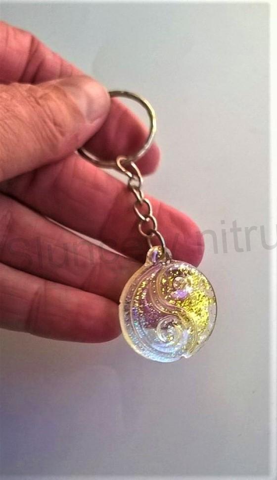 Orgonitová klíčenka, přívěšek Jin a Jang (PP121)