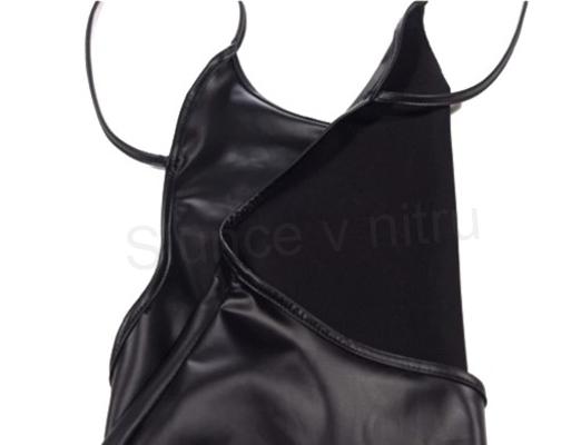 Dámské letní mini šaty z kůže XL (K145)
