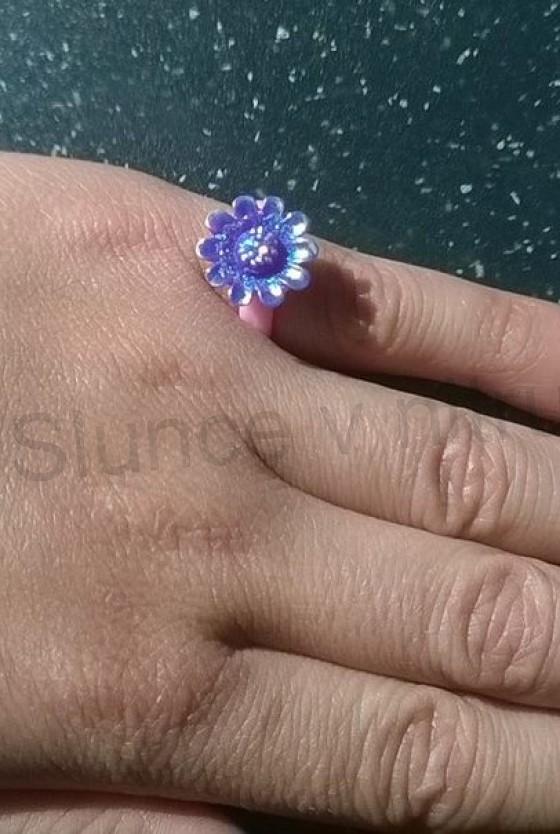 Dětský nastavitelný prstýnek kytička (BP372)