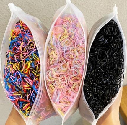 Barevné gumičky na náramek, vlasy - 1000 kusů | číslo 2 (H313)