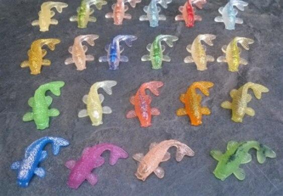 Orgonitové rybky (kapři) ve 3D 6,1x3,6x1,9 cm (PP159)