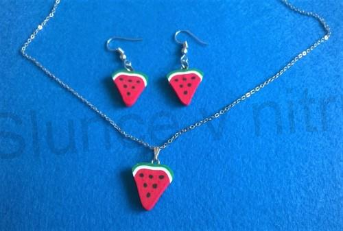 Souprava šperků letní osvěžení, jahoda z nerez oceli (BS103)