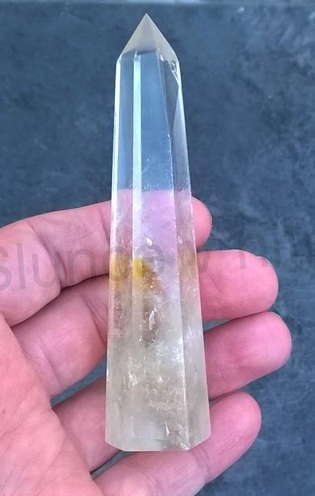 Křišťálová broušená špice s duhami 71,8 g (Brazílie) (X951)
