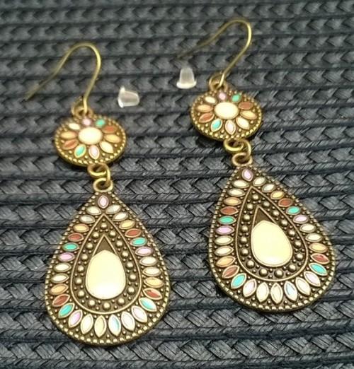 Dlouhé etnické náušnice Bohemia (BB671)