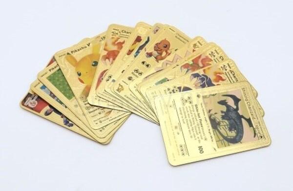 Pokemon zlatá foliová karta 1 kus (D698)