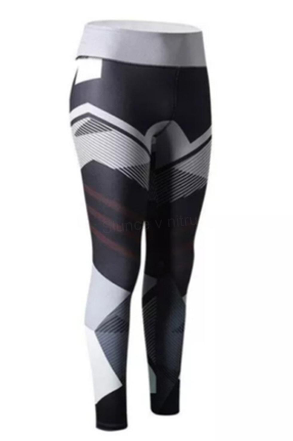 Dámské dlouhé sportovní legíny – velikost S, černé (K166)