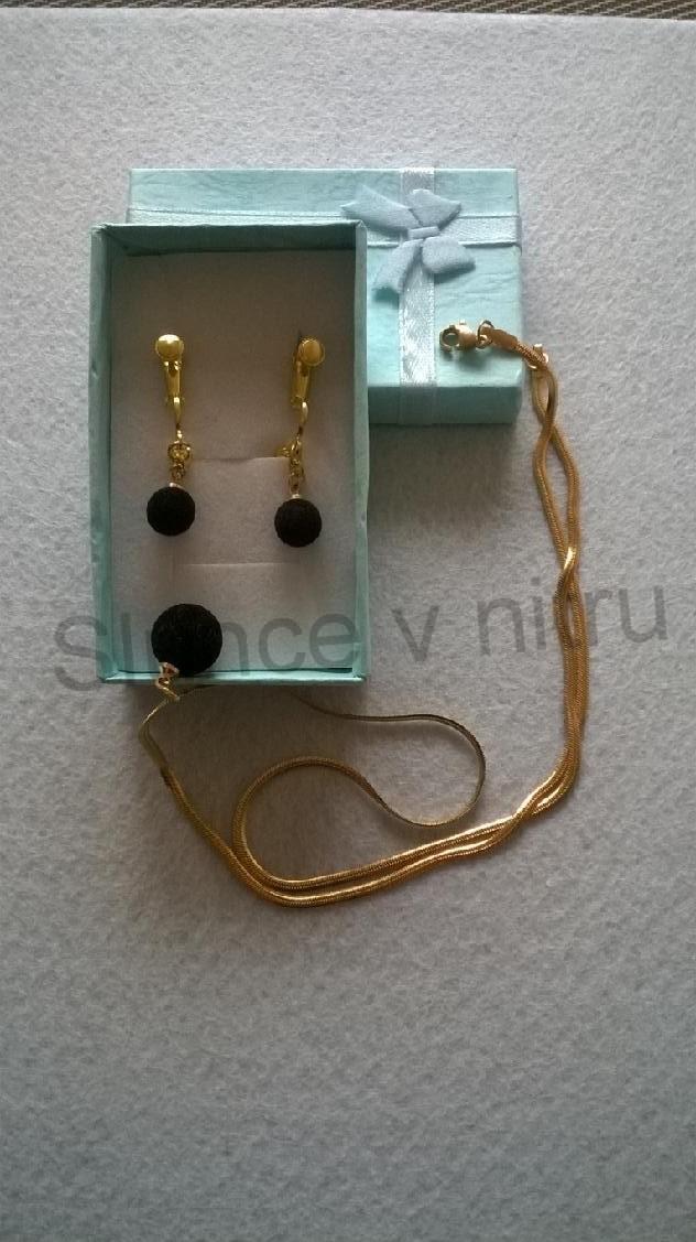 Pozlacená luxusní souprava šperků z chirurgické oceli (BS7)