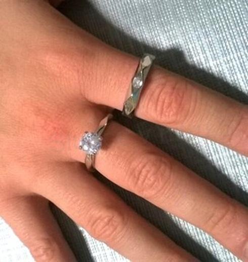 Nastavitelné snubní prsteny se zirkony (BP402)