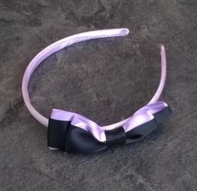 Čelenka klasická barevná s mašlí fialová (H392)