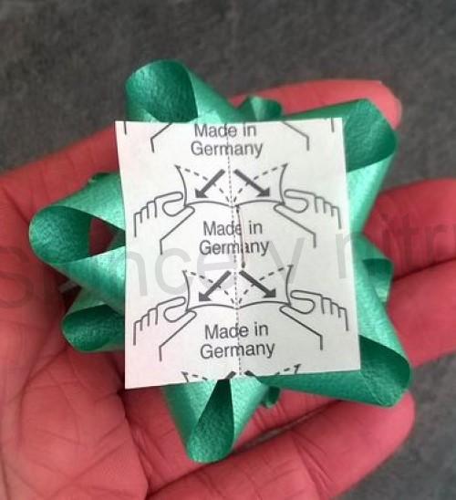 Dárková stužka, rozeta 7 cm Modrá blankytová (E675)