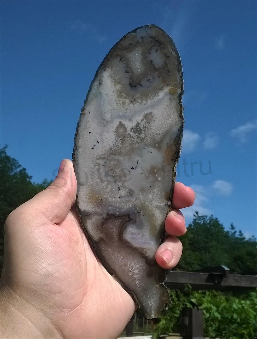 Achát plátek výběr 168g - (Brazílie) (X1305)