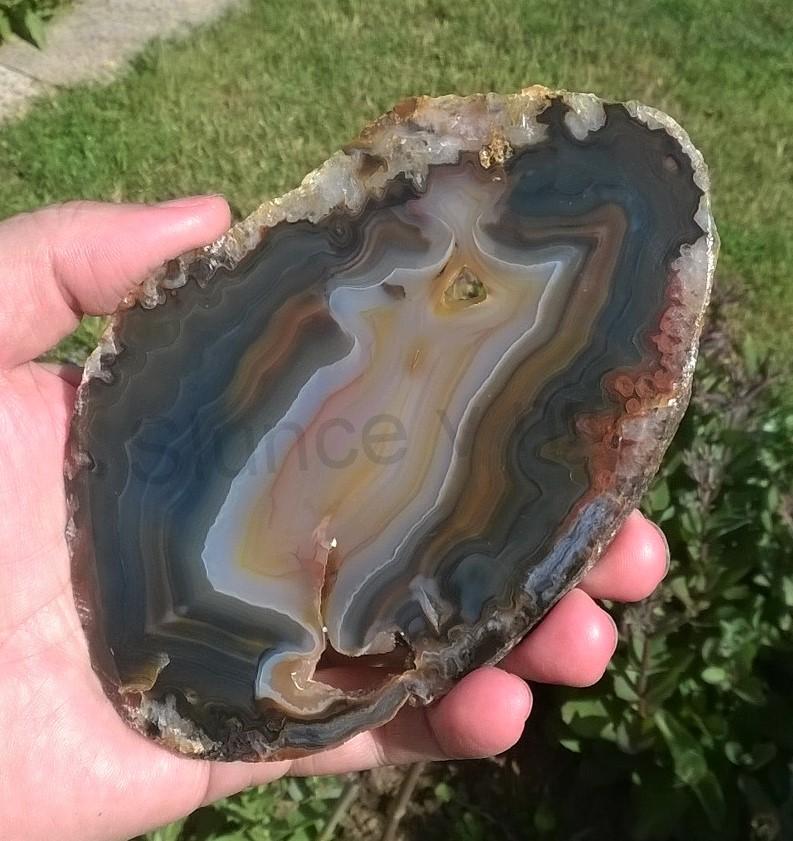 Achát plátek výběr 120g - (Brazílie) (X1308)