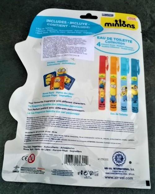 Dětská toaletní voda 9,5 ml roll - ol Mimoni záložka do knížky a samolepky (G56)