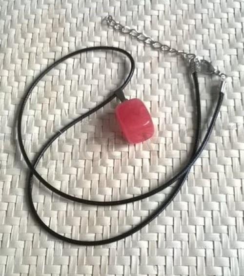 Náhrdelník přívěšek s melounovým křemenem (X1373)