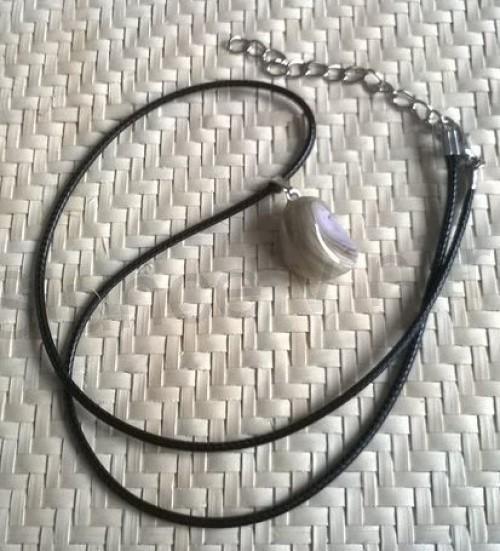 Náhrdelník přívěšek s achátem (X1377)