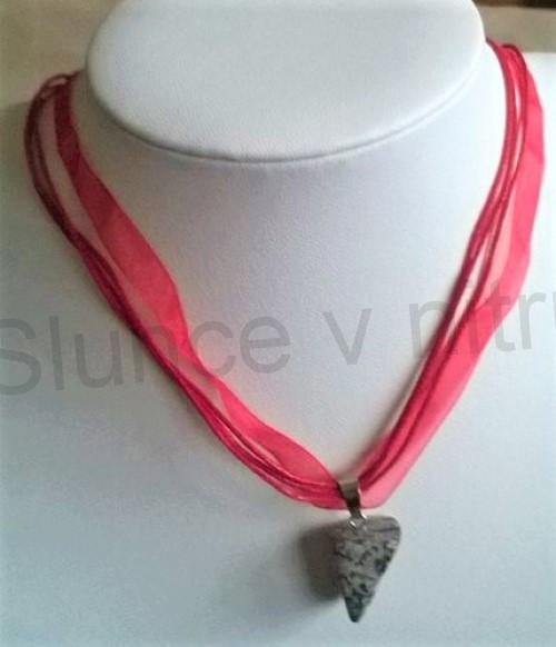 Náhrdelník přívěšek s jaspisem (X1392)