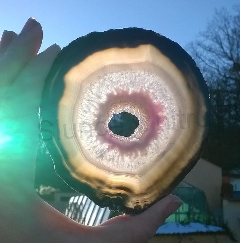 Achát plátek výběr 131g - (Brazílie) (X1397)