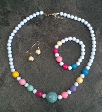 Dívčí sada. set šperků 3 ks 2 barvy (H438)