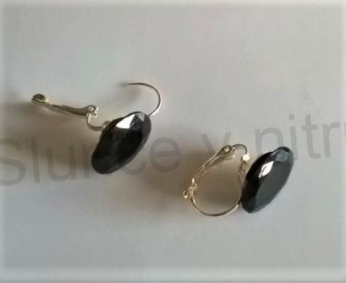 Visací náušnice s krystalem (BB738)