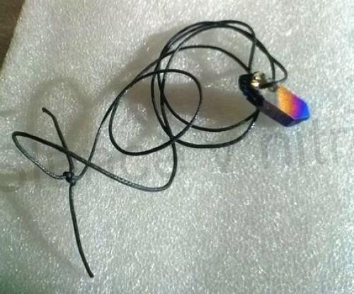 Minerální náhrdelník Aqua Aura Titanium (X1481)