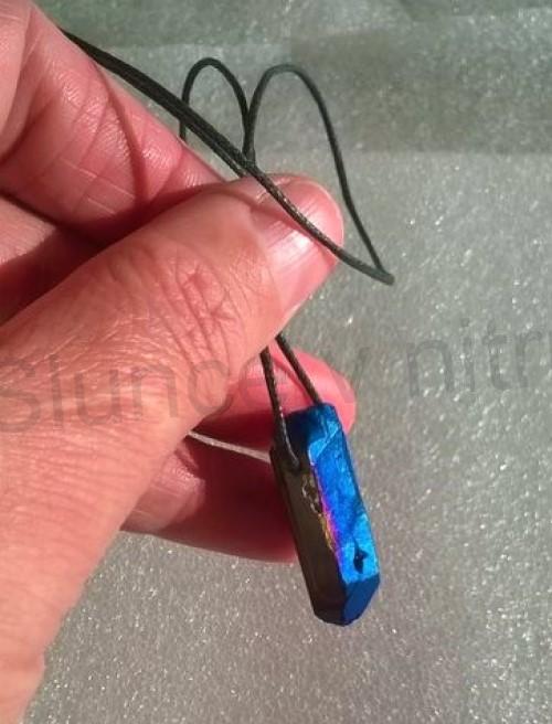 Minerální náhrdelník Aqua Aura Titanium (X1482)