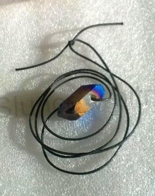 Minerální náhrdelník Aqua Aura Titanium (X1483)