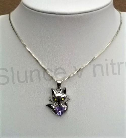 Náhrdelník s přívěškem vlka (BD663)