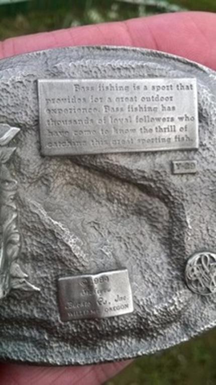 Rybářská přezka, spona na opasek (H443)