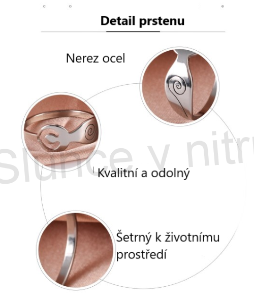 Prsten z nerez oceli Bohyně plodnosti platinový velikost 56 (BP405)