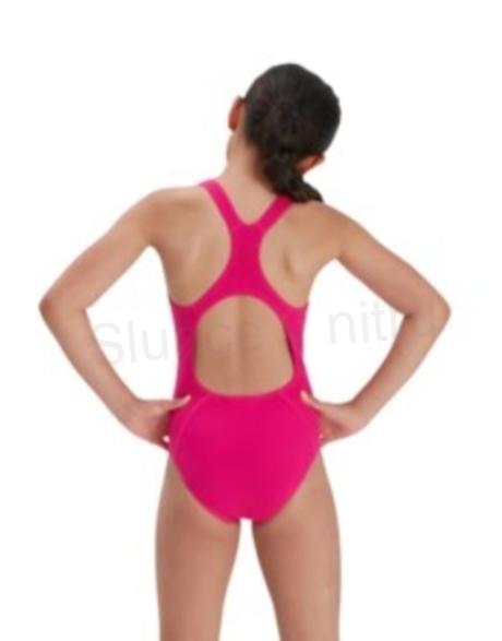 Sportovní dívčí jednodílné plavky Speedo 140 růžové (W181)
