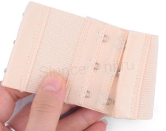 Prodloužení obvodu podprsenky s pruženkou šíře 53 mm dvouřadé - více barev (C671)