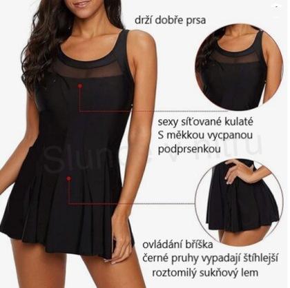 Dámské koupací šaty Durio velikost S (K301)
