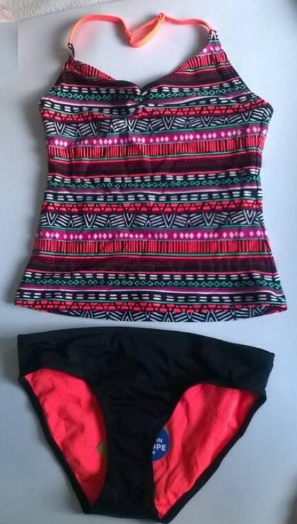 Dívčí dvoudílné plavky – tankini 140 (W197)