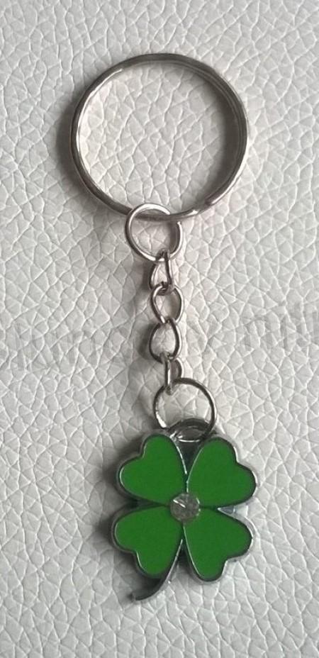 Přívěsek, klíčenka na klíče Čtyřlístek více barev (D722)