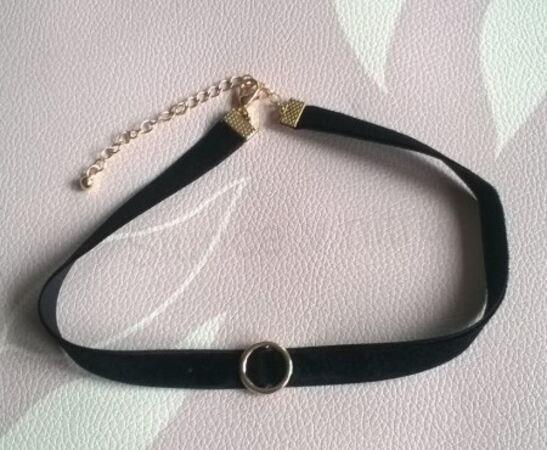 Náhrdelník choker s kroužkem (BD727)