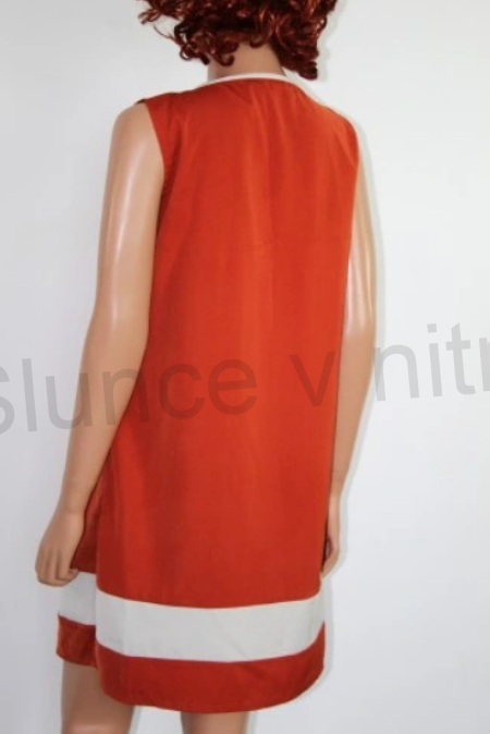 Dámské modní červené  šaty velikost L (K354)