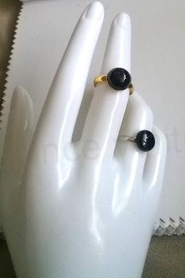 Nastavitelný minerální prsten onyx (X1719)