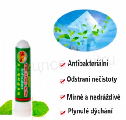Bylinná Inhalační tyčinka na rýmu, nosní inhalátor (F60)