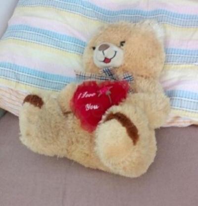 Plyšová hračka Medvídek se srdcem 45 cm (D910)