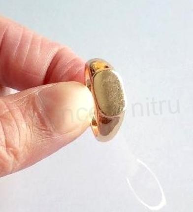 Jemný modní pečetní prsten velikost 57 (BP421)