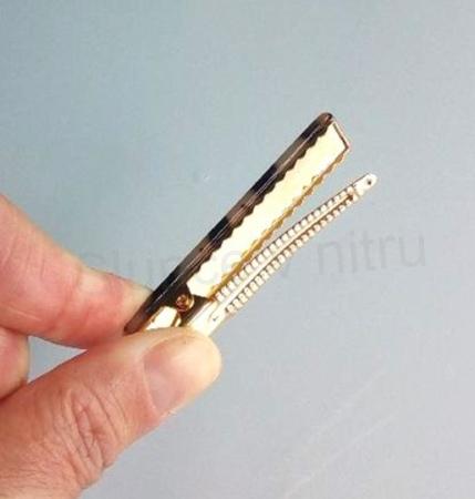 Střední acetátová sponka do vlasů barevná leopard (H552)