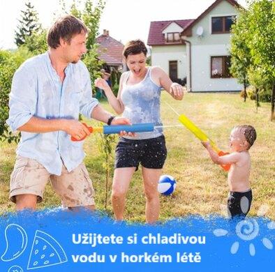 Vodní pěnová stříkací pistole žlutá 34 cm (D921)