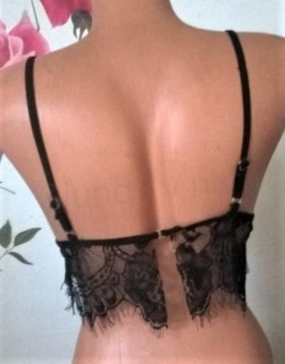 Dámské prádlo krajkové černé (K468)