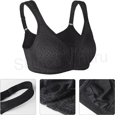 Dámská podprsenka bez kostic, zapinání vpředu velikost 110 E (K491)