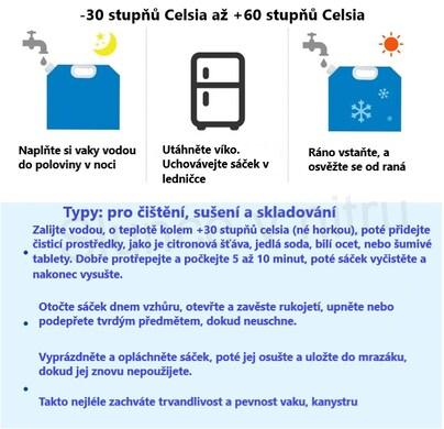 Skládací kanystr na vodu 10l přenosný vak na pitnou vodu (L45)