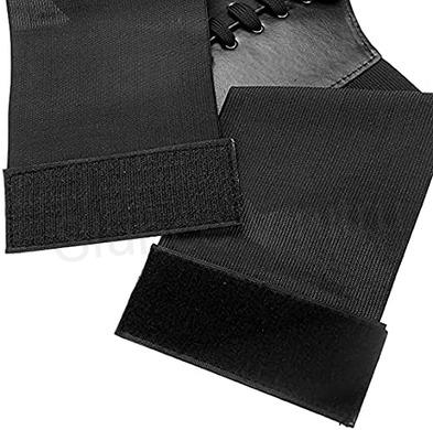 Gotický kožený korzet černý délka složený 82 cm (K529)