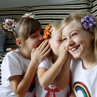 Spona, pineta do vlasů Halloween mašle 8 cm (H625)